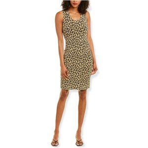NWT THEORY LEOPARD PRINT SHEATH DRESS (M)